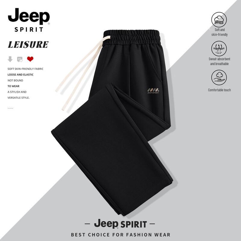 

JEEP SPIRIT Men s 2025 Straight-Leg Loose Casual Pants 3XL