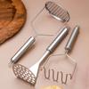 Stainless Steel Potato Masher with Ergonomic Handle Manual Food Crusher for Vegetables Sauces Rust-Resistant Dishwasher Safe Kitchen Tool for Home