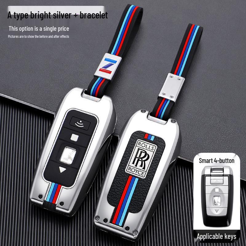 Kompatibles Metallschlüsselgehäuse für Rolls-Royce Ghost, Cullinan, Phantom, Wraith und Dawn Modelle