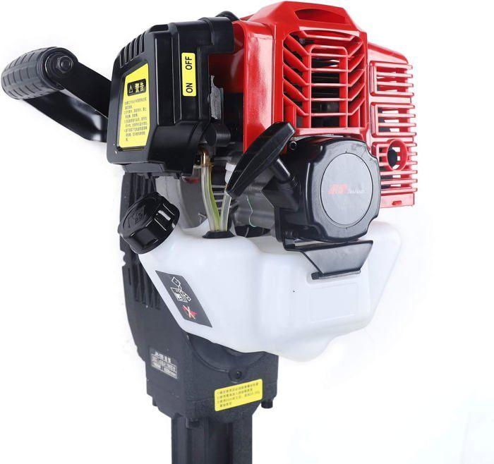Excavatrice à essence 52cc 1900w plantation d'arbres pelle portable 2 en 1 excavatrice tige marteau
