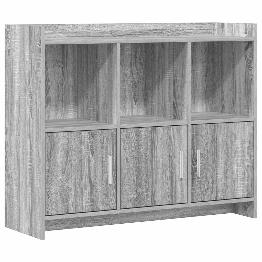 Sideboard Grey Sonoma 98.5 X 33 X 80 Cm Engineered Wood