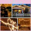 Holiday Solar Copper Wire Lights With Usb Remote Control 8 Functions For Festive Atmosphere