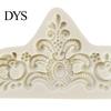Cake Topper Mold Fondant Non-sticky Easy Demoulding Food Grade Retro Dessert Embossment Pattern Crown Cupcake Baking Accessories