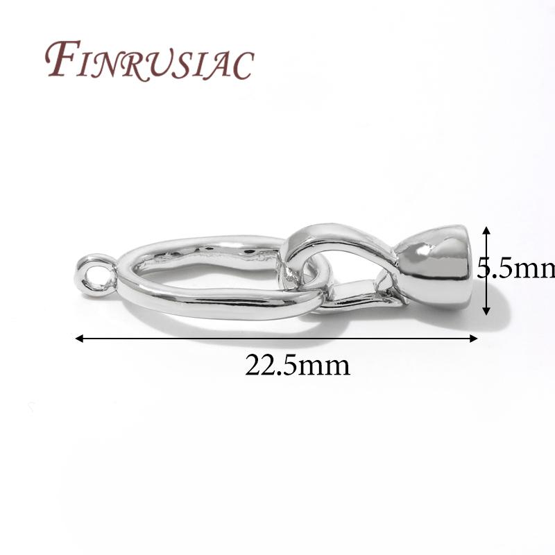 18K Gold Plated Connector Clasps Accessories For Bracelets,Brass Metal Locks For Jewelry,Fasteners Clasp,DIY Necklace Findings