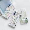 Cute Flower Painted Phone Case for Samsung S25 S24 S22 S21 FE Ultra Clear Silicone Cases for Samsung Galaxy S23 Plus Ultra Shell