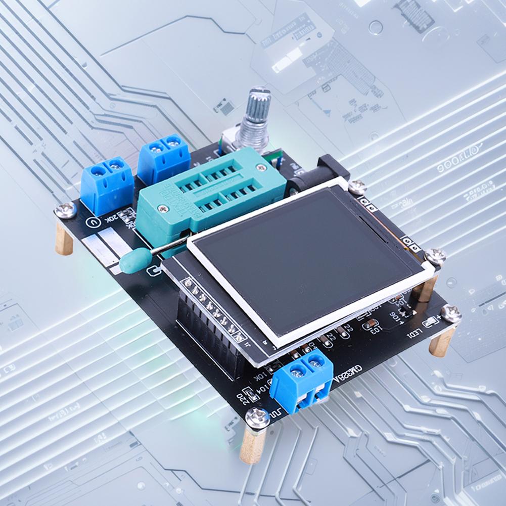 GM328 Transistor Tester LCR Diode Capacitance ESR Voltage Frequency Meter PWM GM328A Diode Cap ESR Volt Freq Meter Type-C Charge