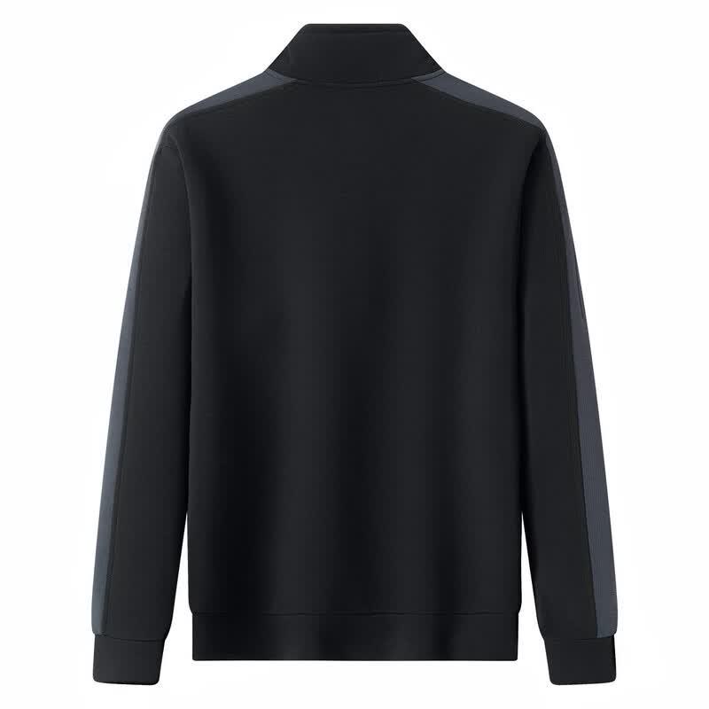 JEEP Men's Half-Zip Stand Collar Sweatshirt
