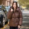 Winter New Hooded Versatile Fashion Loose Ladies Waist Bread Clothing Casual Jacket