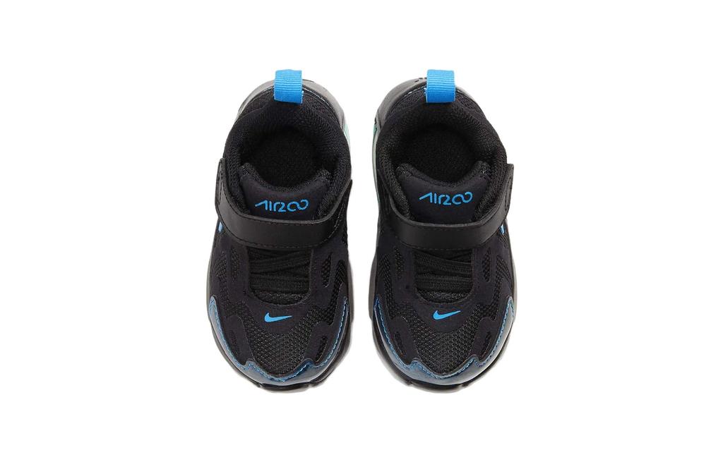 Nike Air Max 200 Low top Running Shoes Black Blue Infant And Toddler CQ4008-001