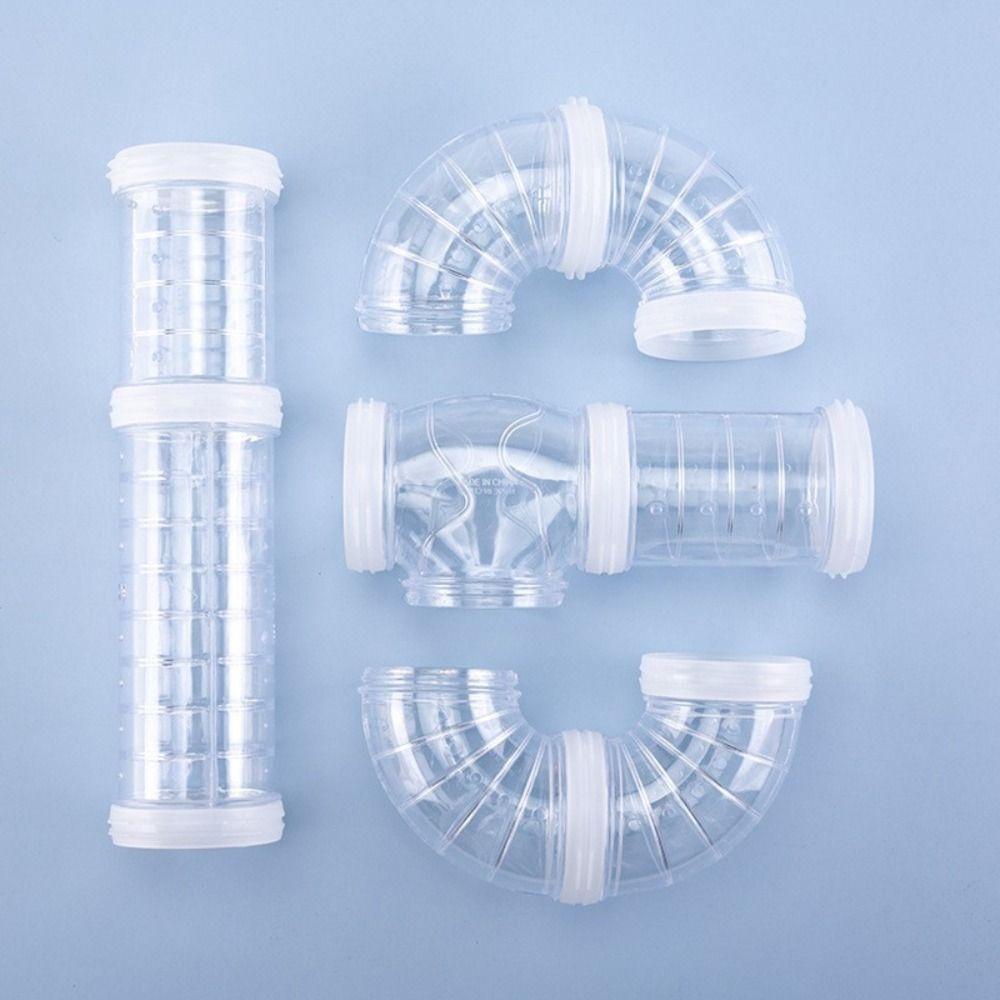 5.5cm Diam Hamster Toy Maze Transparent Hamster Coop External Pipelines Hamster Accessories