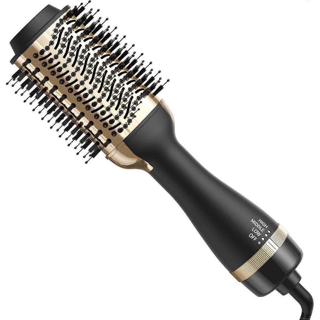 Hair Dryer and Brush 2 In 1, Professional Negative Ion Hair Volumizer, Suitable for Drying, Straightening and Curling Hair, Suitable for All Hair Type