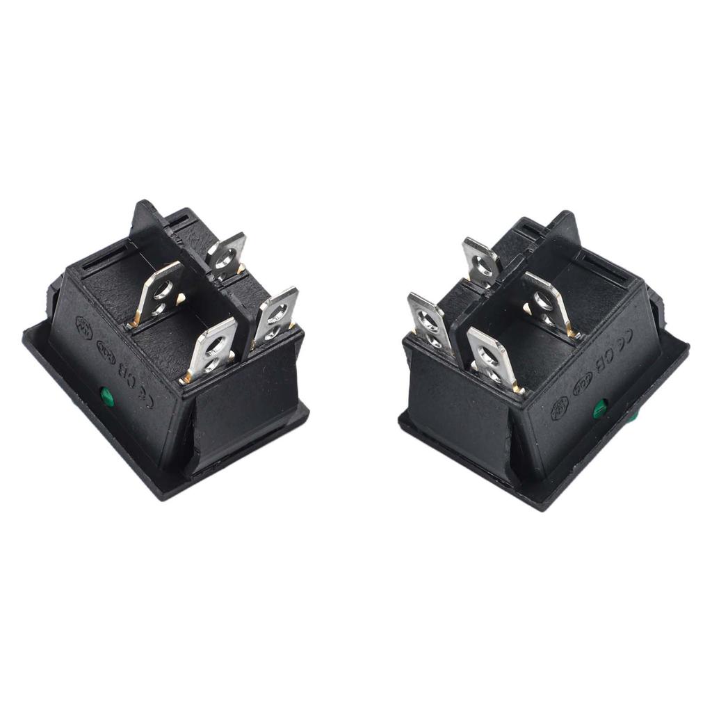 Replacement 2pcs 4Pin Rocker Switches KCD4 30A 250V 35A 125V For Numatic Vacuum Cleaner Electrical Control Switches