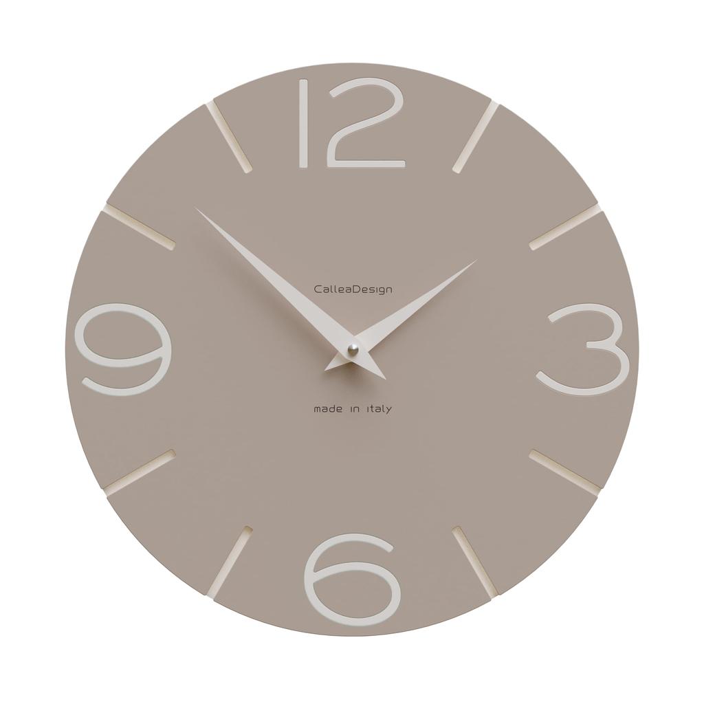 CalleaDesign SMILE Wall Clock Coffee Milk