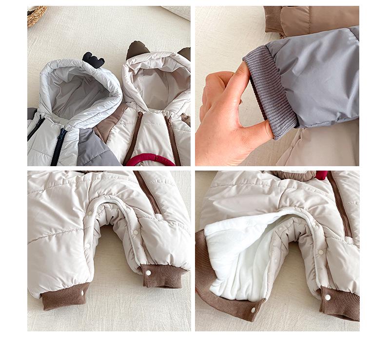 Super Cute Korean Style Baby Cotton Jacket - Winter 2025 Newborn Padded Jumpsuit