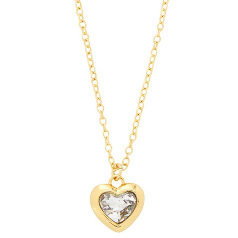 COACH Love design brass necklace men and women same style couple gold