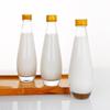 Clear Glass Water Bottle with Thick Bottom and Aluminum Cap