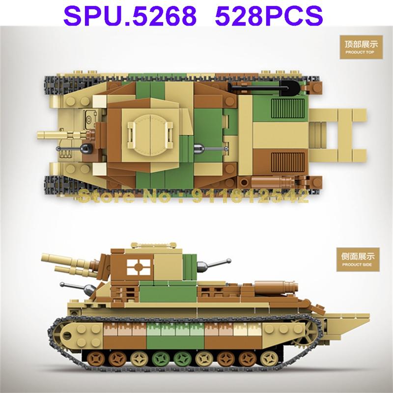 100119 528pcs Military Army Ww2 World War Ii Japan Type 89 Medium Tank Weapon Boy Building Blocks Toy