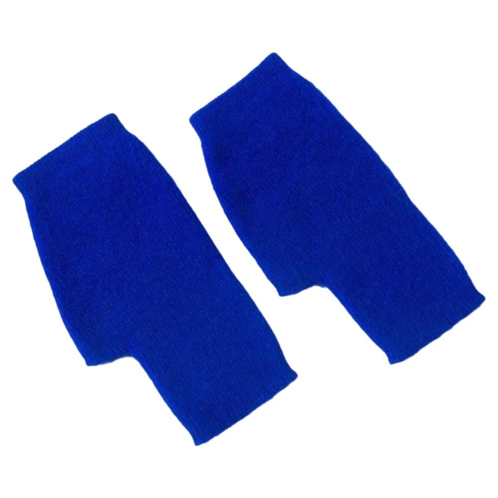 Wool Knitted Gloves Velvet Plush Mittens Lovely Half Finger Gloves Students