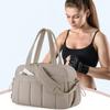 Borsa Duffel da Viaggio Espandibile - Elegante Scomparto per Scarpe Sovradimensionato, Borsa da Palestra Portatile Pieghevole, Duffel Leggero - Sabbia