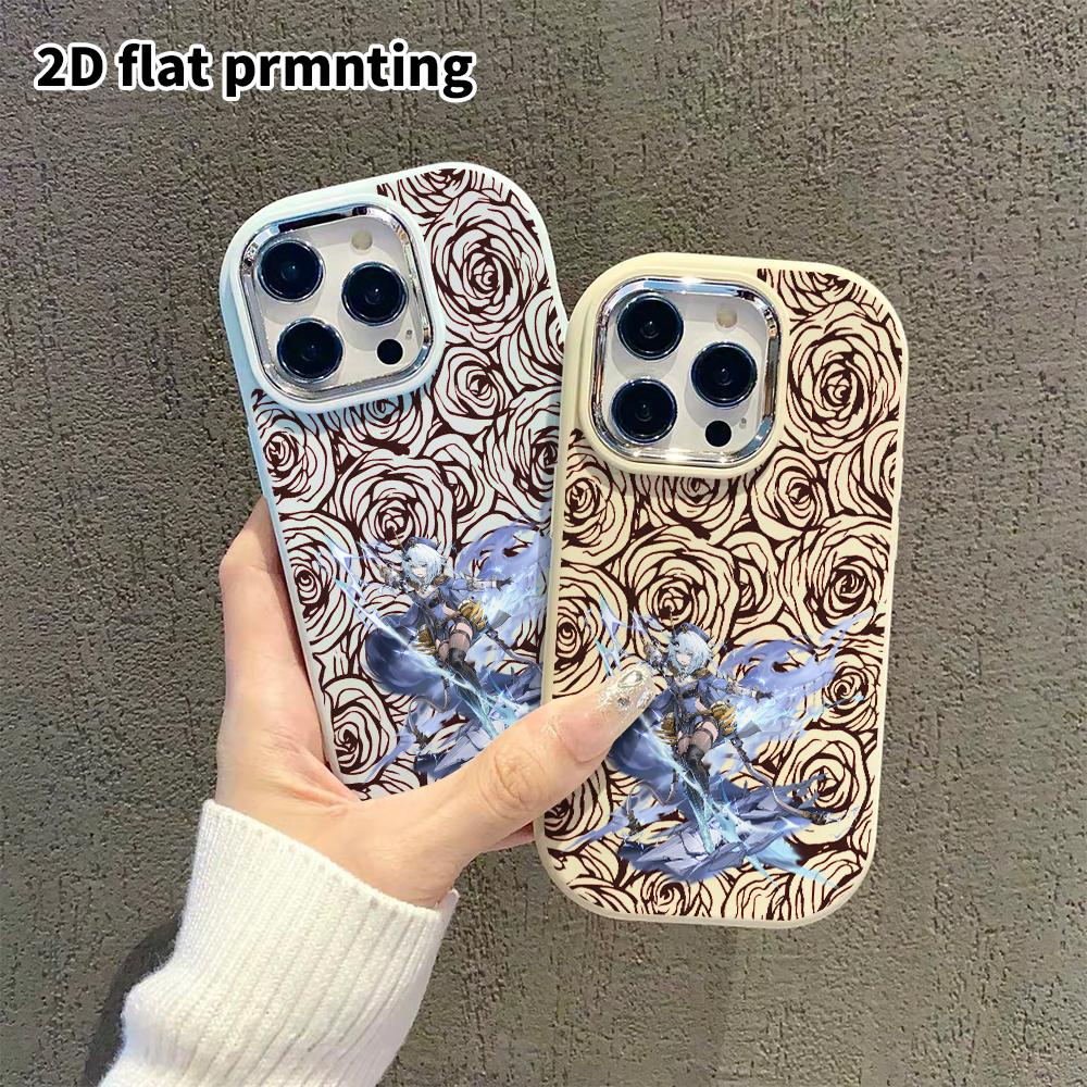 Telefonkasten: 2D-Flachdesign geeignet für iPhone 18 17 16 15 14 13 Pro Schutzhülle, Partner-Stil, Gamer-Girl, Weihnachts- und Halloween-Geschenk