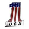 1 Stück Aluminium Auto Styling Auto USA Aufkleber 3D Amerikanische Flagge Abzeichen Emblem Decal Dekoration
