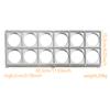 Plastic And Alloy Ravioli Maker 12 Holes Ravioli Mold Tray Pelmeni Pasta Maker Kitchen Aid Pasta Tool Dumplin Mould Press   0116