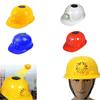 Casco de Seguridad con Ventilador Solar Sombrero Solar Ajustable Casco con Ventilador Transpirable Exterior