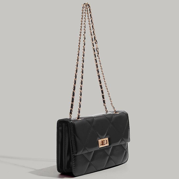 High Sense Diamond Pattern Chain Bag 2025 New Fashion Small Square Bag Minority All-Match Crossbody Bag Casual Shoulder Bag