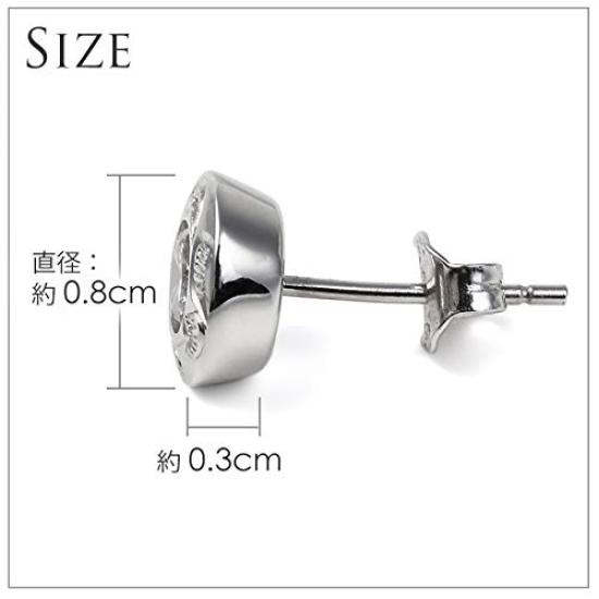 Hawaiian Jewelry Earrings with Clear Cubic Circle Wave and Scroll Pattern [LocoMocoAloha] Zirconia, Pattern, [Authentic]