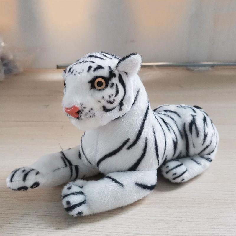 Large Tiger Plush Animal Realistic30cm White Tiger Hairy Stuffed Toy Gift Xmas