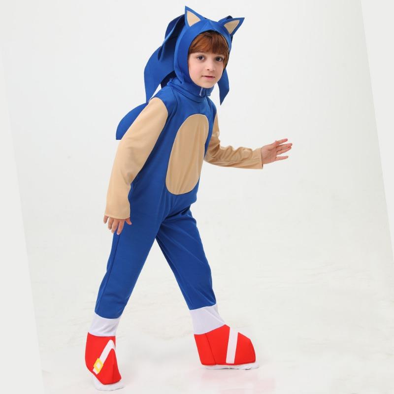 Sonic Cartoon Sonic Kid Game Dress Up Stage Show Performance Costumes