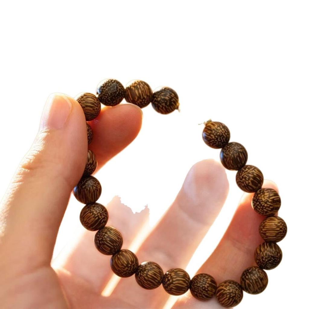 Exquisite Carved Agarwood Chinese Knot Cultural Bead Bracelet for Women