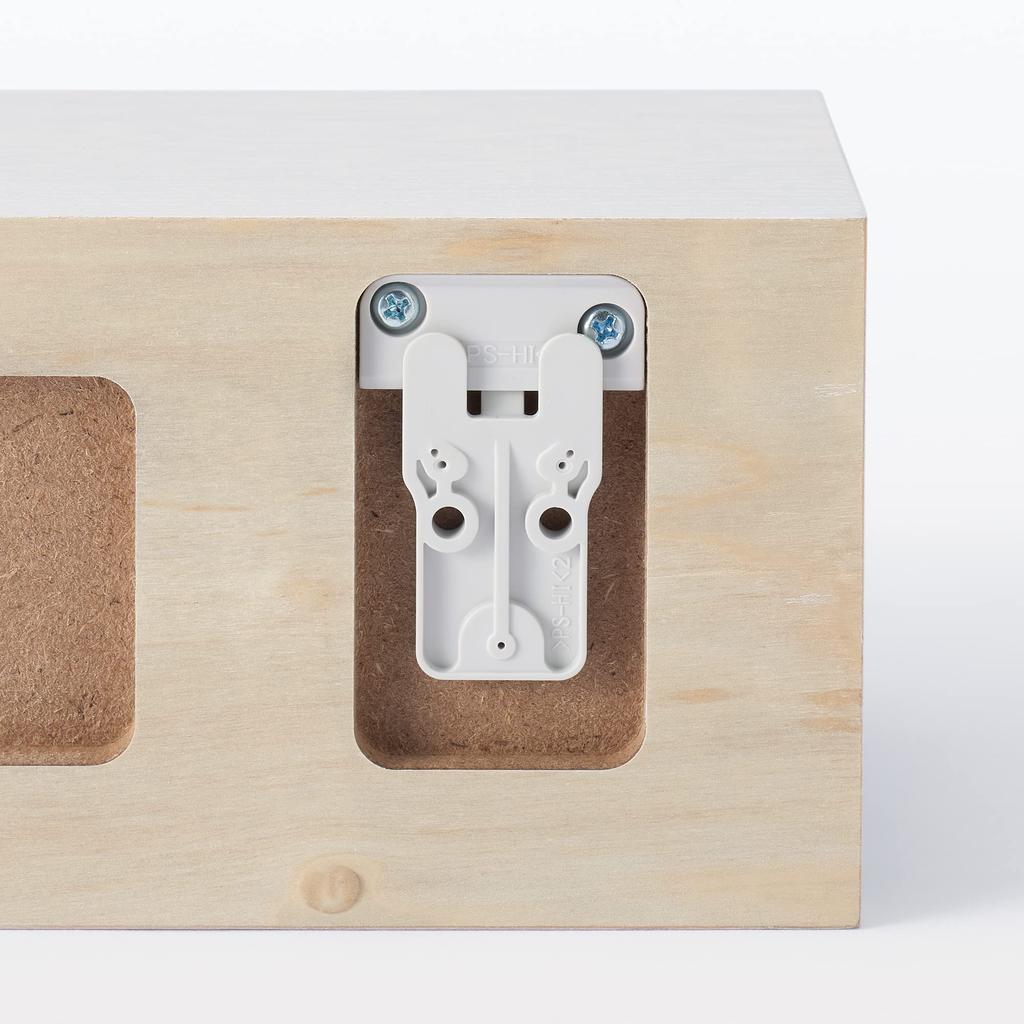 MUJI Furniture Oak Light 30cm Wide X 12cm Deep X 10cm Product 12939870 Wall-Mounted Shelf, Veneer, Gray, High, Number