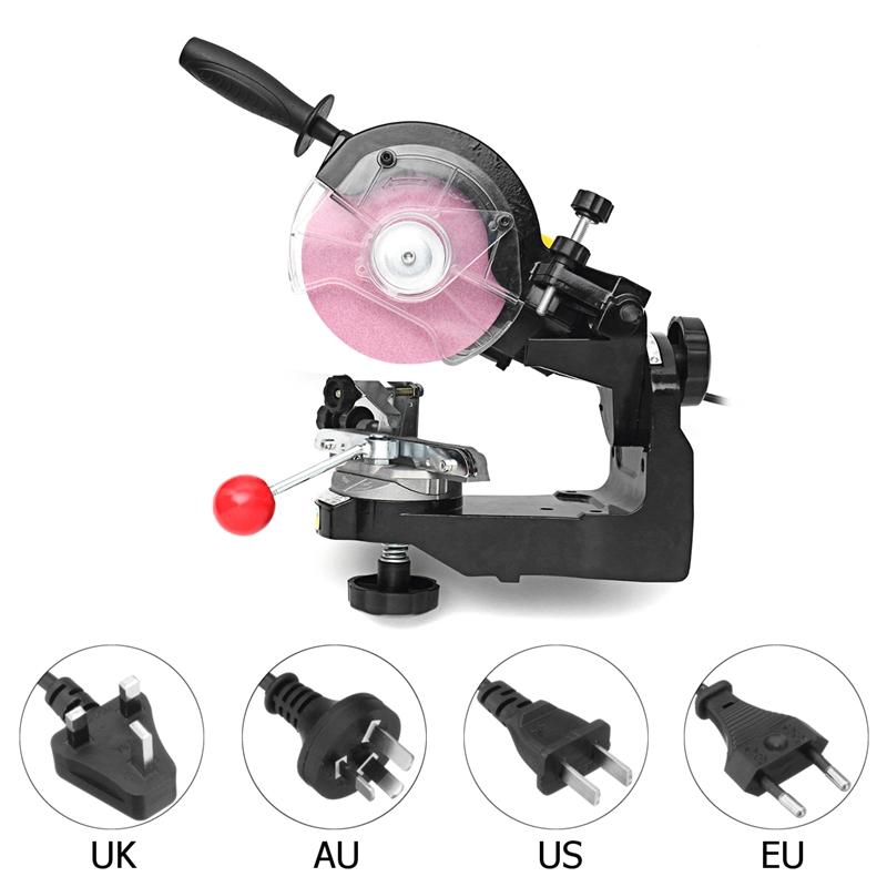Large Grinding Wheels Saw Chain Grinder Electric Chainsaw Sharpener 3600RPM AU/UK/EU/US Plug for Bench Chainsaw Sharpener 230W