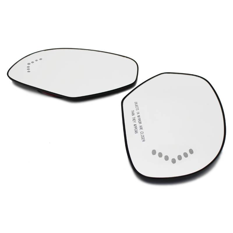 2PCS For Cadillac Escalade ESV Chevrolet Avalanche Silverado Suburban Tahoe GMC Yukon Heated Rear Side Wing Mirror Glass