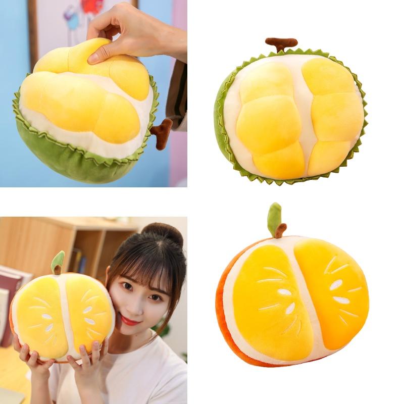 Super Soft Plush Fruit Doll Durian Orange Toy With Pp Cotton Stuffing