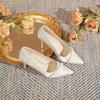 New Chinese High Heels Pearl Ancient Style Elegant with Cheongsam Shoes New Fairy Wedding Shoes Bridesmaid Shoes