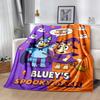 Bluey's Spooky Bash Blanket Warmthful Decor Suitable for Picnics Couch Sofa for All Occasions Playful Design Gift for Travel Home Birthdays