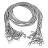 20pcs Adjustable Length Waxed Necklace Cord 2mm Diameter Jewelry Making Cord  For Pendants Bracelets