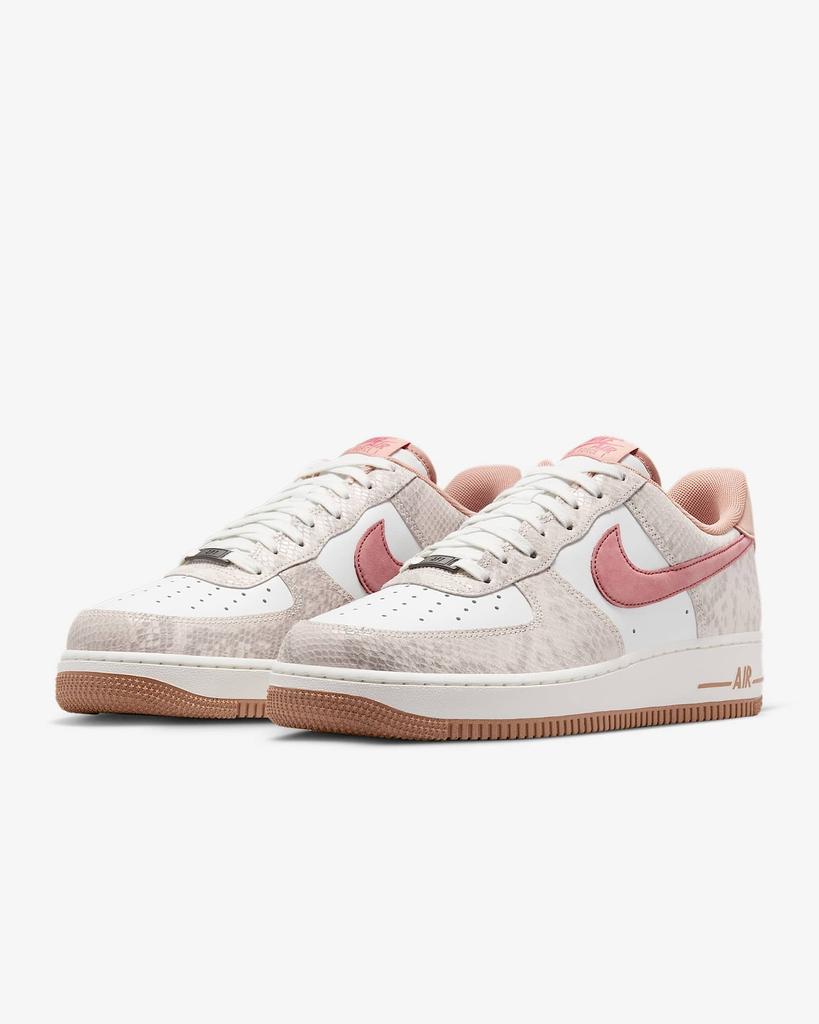 HF2898-100 Nike Air Force 1 Low Rosa Schlangenhaut (Herren)