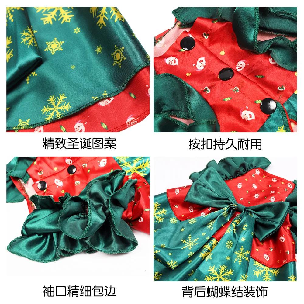 Pet Clothes Cat Christmas Skirt Transforms into Funny Cat Clothes Cloak Cat Clothes Christmas Fairy Skirt