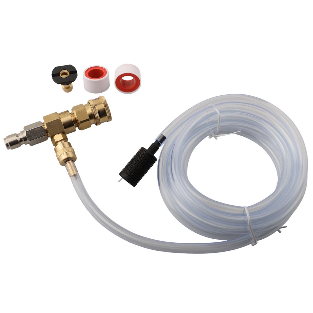 4000 PSI Pressure Washer Soap Injector Downstream Power Washer 3/8inch Quick Connector Cleaning Tool Accessories