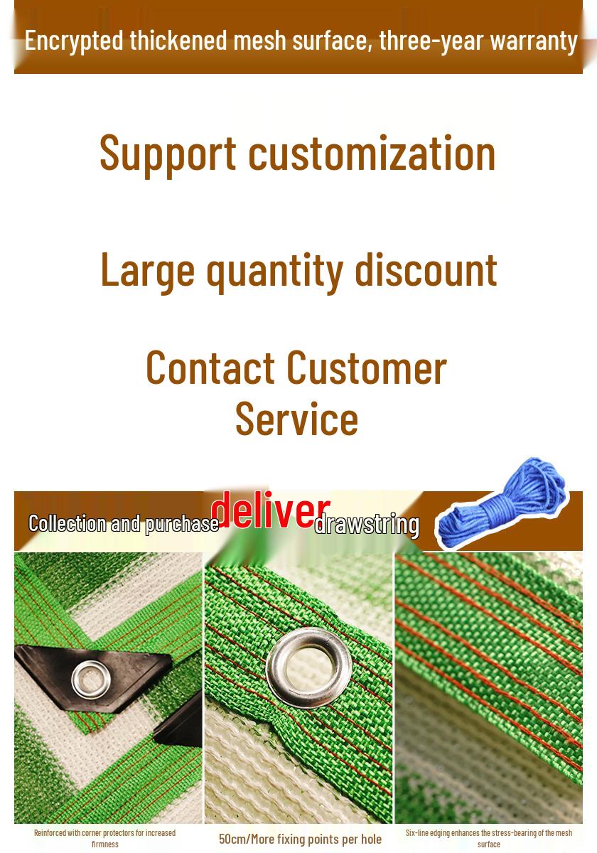 Sunscreen Net: Anti-Aging, Heat-Insulating Shade for Car, Balcony, Greenhouse, Outdoor Use
