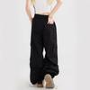 Pantaloni cargo de vară, vintage, de stradă, verde armată, pentru femei, Y2K, japonezi, cu buzunar largi, pantaloni de sport Harajuku, supradimensionați, largi