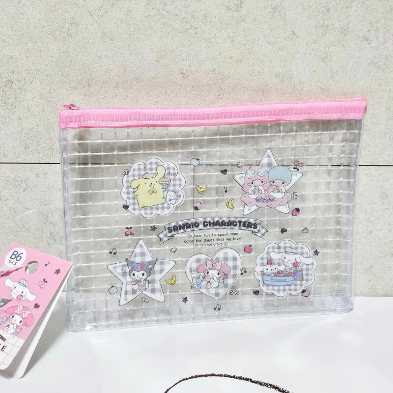 Пластиковая сетчатая косметичка Sanrio B6 (розовый)