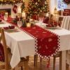 Santa Claus Christmas Table Flag Tree Xmas Tablecloth Christmas Table Runner  Dining Table