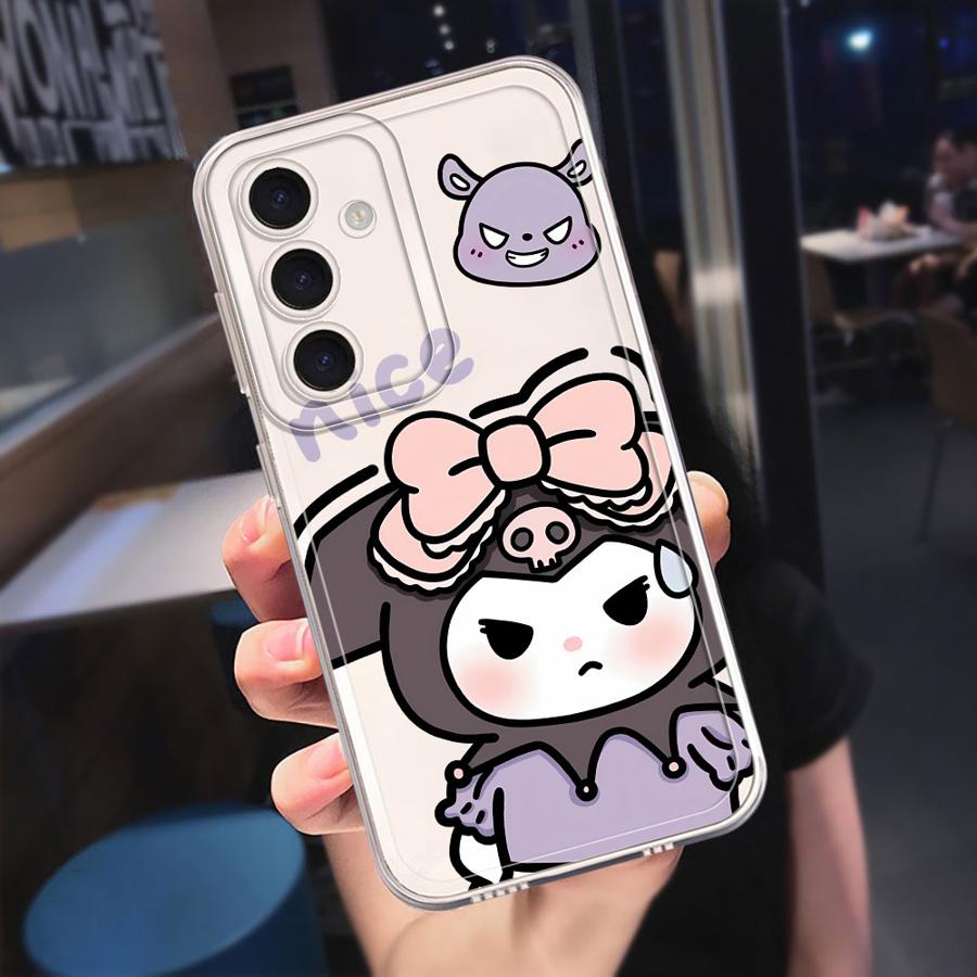 

Мультяшный милый чехол Kuromi от Sanrio для Samsung Galaxy A57 A25 A51 A34 A35 A54 A15 A36 A37 A52 A17 A56 A55 A52 A26 A24 Galaxy A23