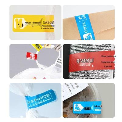 Food Safety Sealing Stickers for Packaging Boxes and Bags