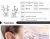 S925 Silber Elchgeweih Perlen Ohrstecker für Frauen - Minimalistischer Koreanischer Stil Weihnachtsschmuck