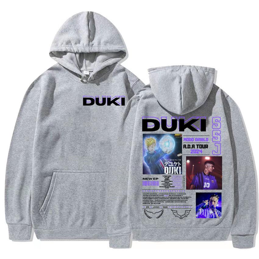 Rapper Duki ADA Album Tour 2024 Merch Hoodies Men Women Casual Oversized Hoodie Vintage Harajuku Streetwear Aesthetic Sweatshirt